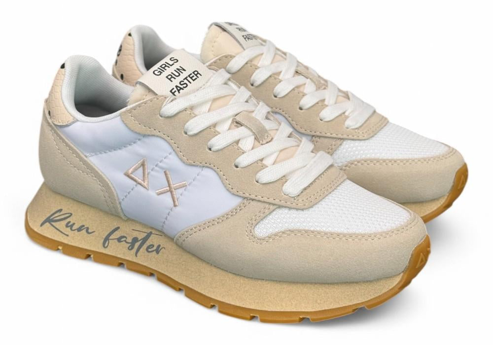 Sneaker donna SUN 68 ALLY vintage bianco panna 