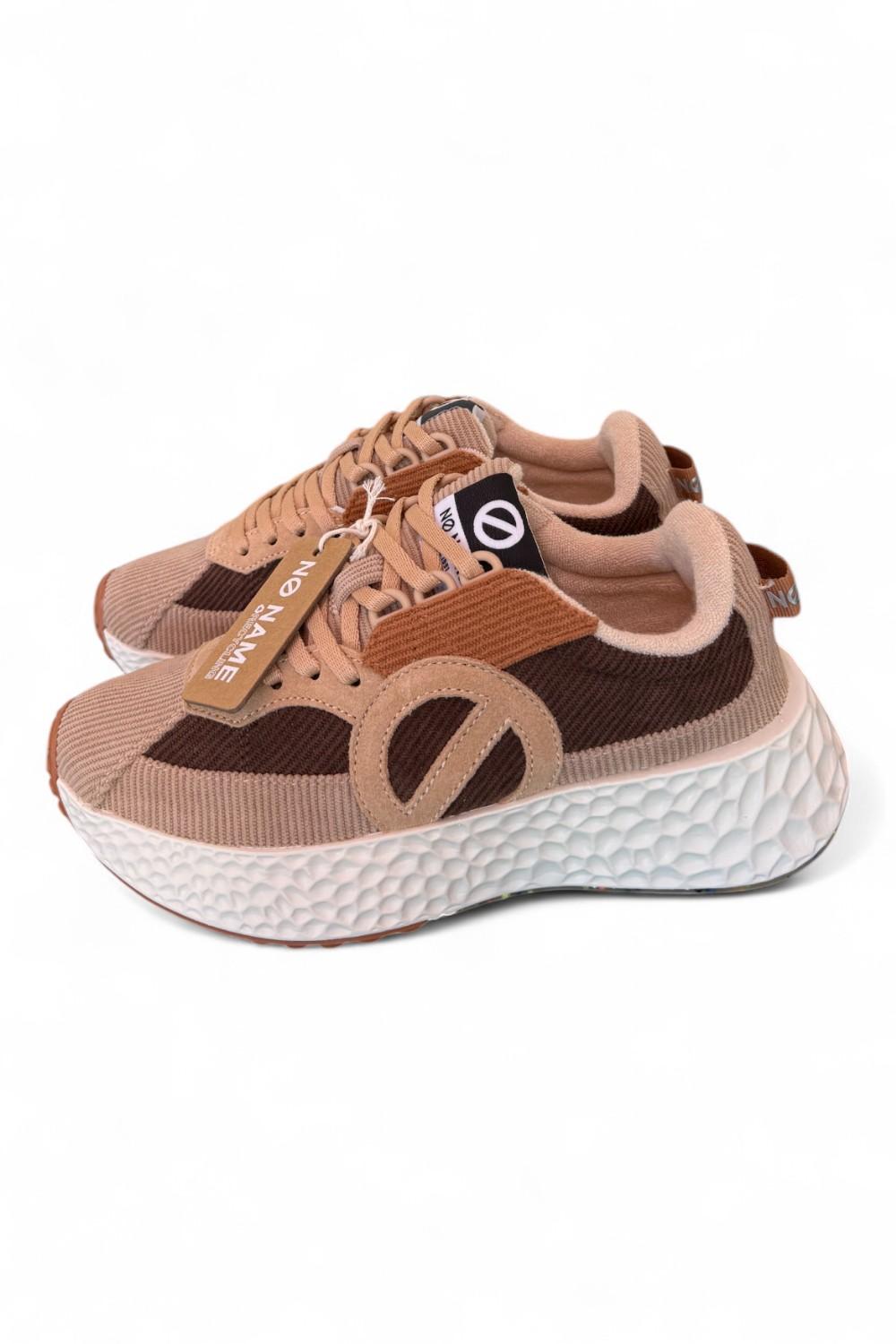 Sneaker donna Carter No Name velluto multicolor marrone 