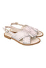 Sandalo incrociato pelle latte Francesco B