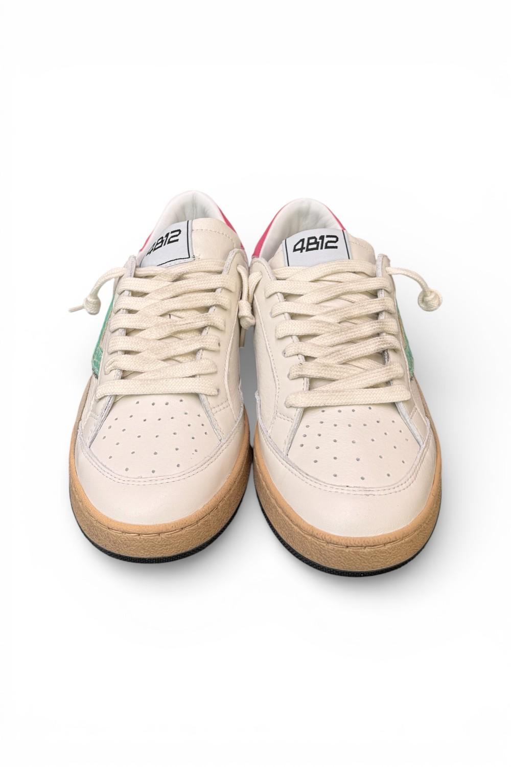 Sneaker donna 4B12 Play New D2001 bianca 