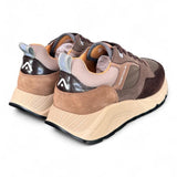 Sneaker extralight marrone e verde Ambitious 
