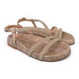 Sandalo strass bronzo Alma en Pena<BR/> 