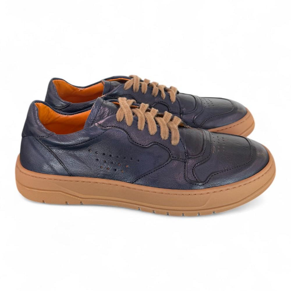 Sneaker pelle blu F.lli Rennella 