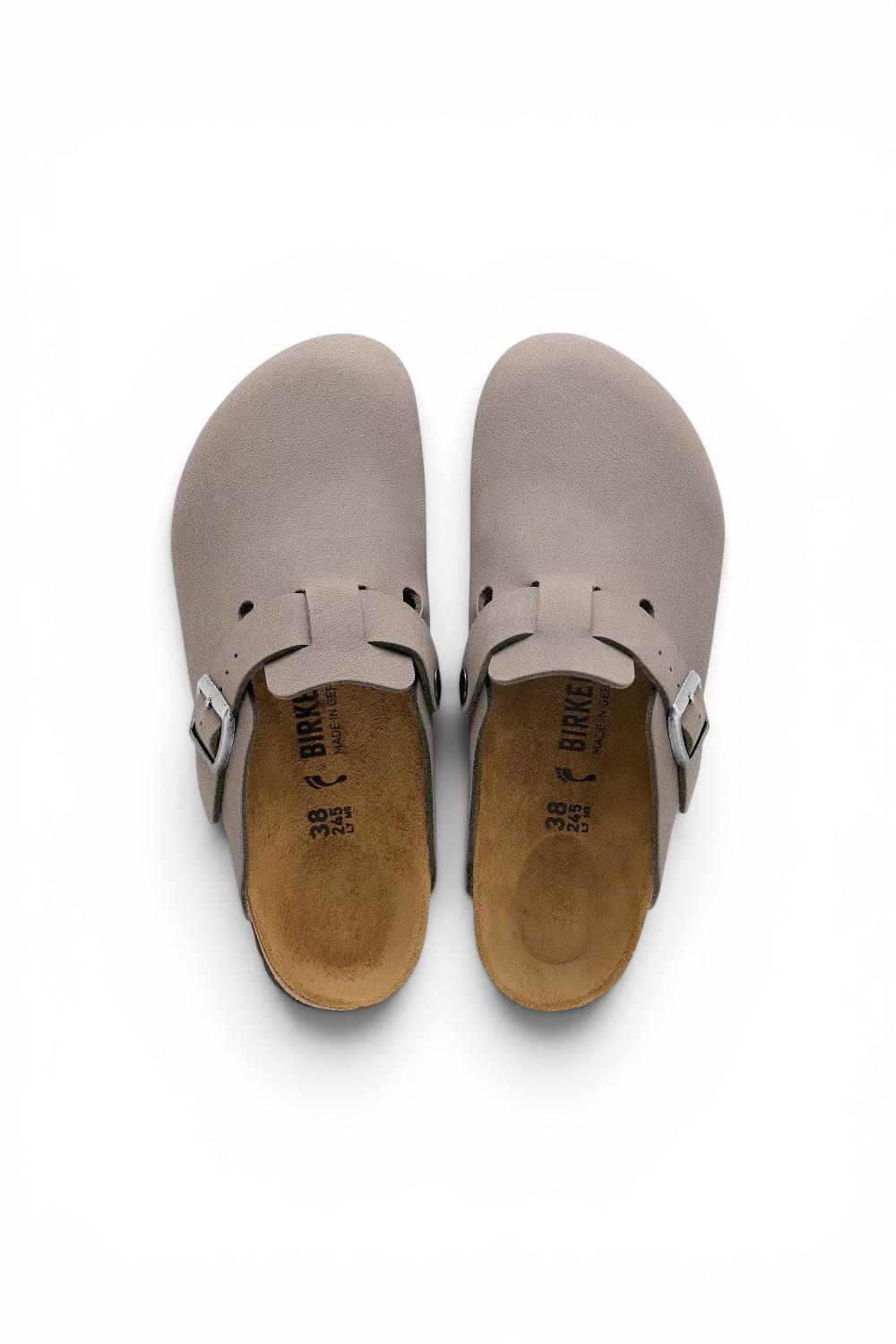 Boston TEX Birko-Flor Nubuck gray taupe<BR/> 