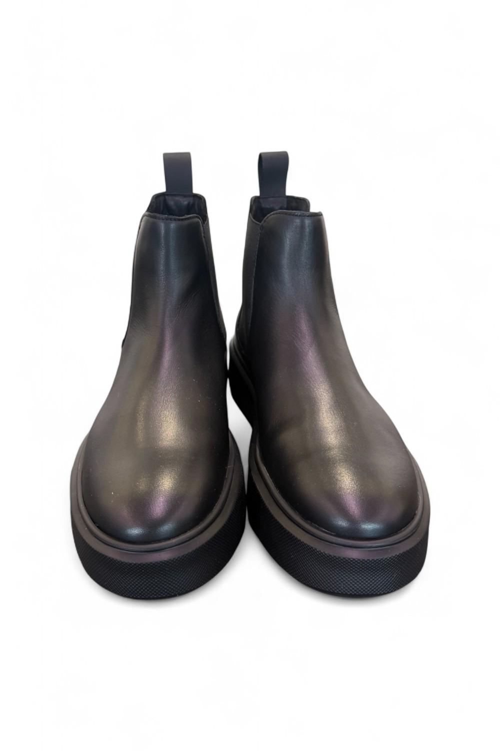 Stivaletto beatles pelle nera extralight Frau<BR/> 