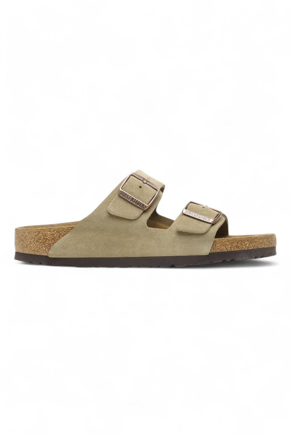Ciabatta Birkenstock Arizona Suede Taupe 051463 uomo 