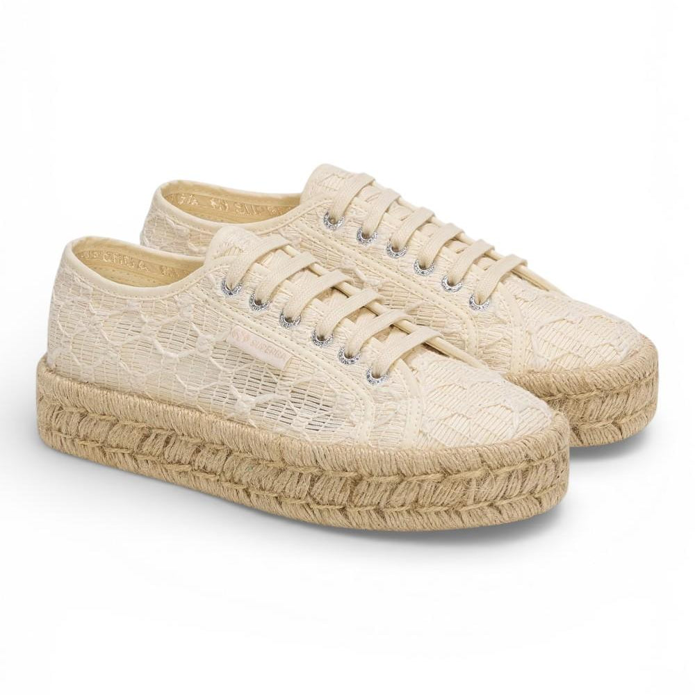 Sneaker Superga 2740 Platform cotton stone wash rope 