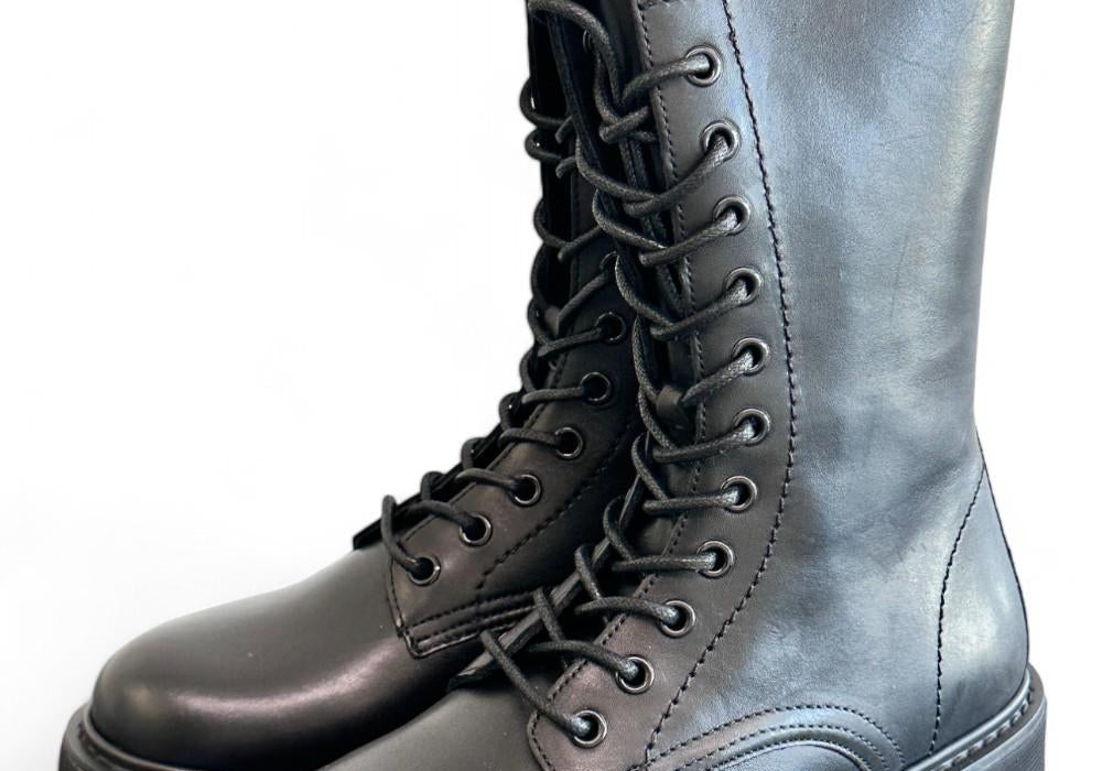 Anfibio 3/4 donna pelle nera Cult 