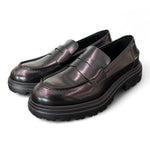 Mocassino spazzolato nero Uma Parker 