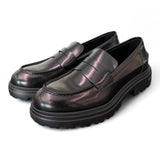 Mocassino spazzolato nero Uma Parker 