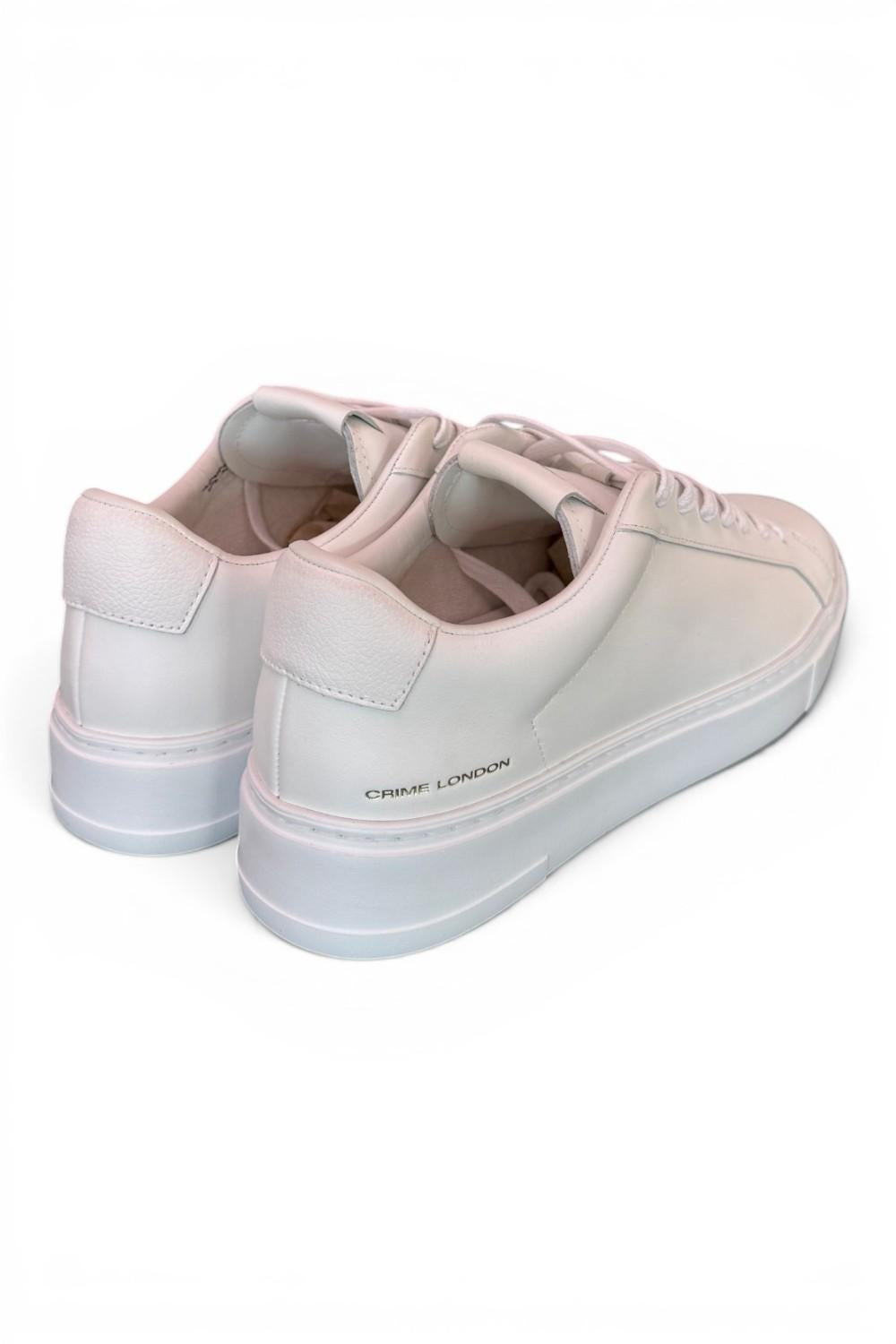 Sneaker pelle bianca XL Crime London 