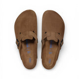 Sabot Boston Birkenstock Suede dark tea 1030861 