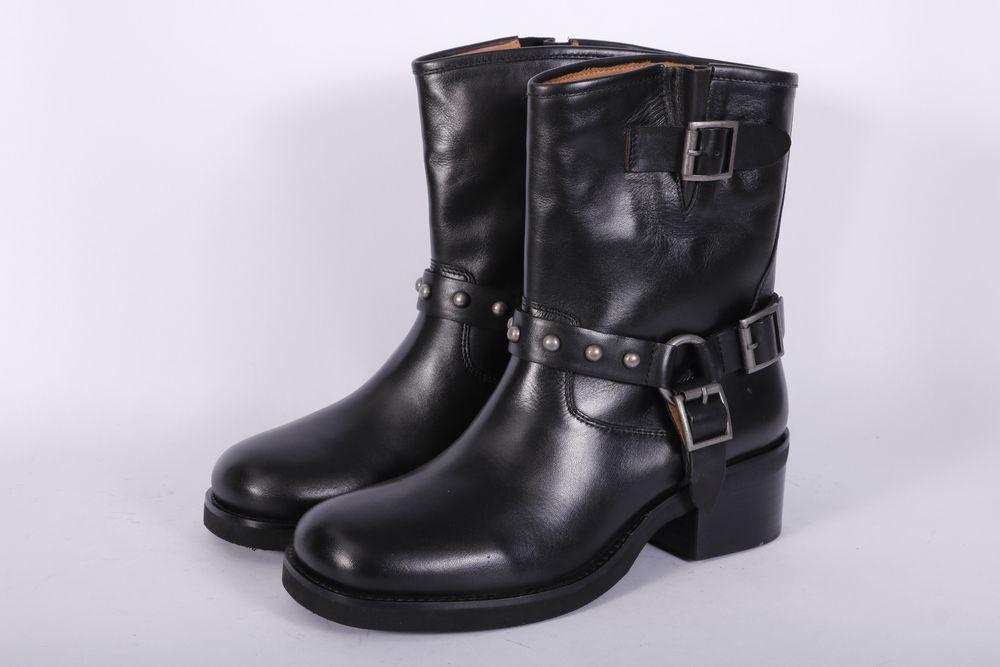 Stivaletto biker nero Emanuel Vee 