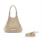 Borsa Dua piccola suede nude Gianni Chiarini 