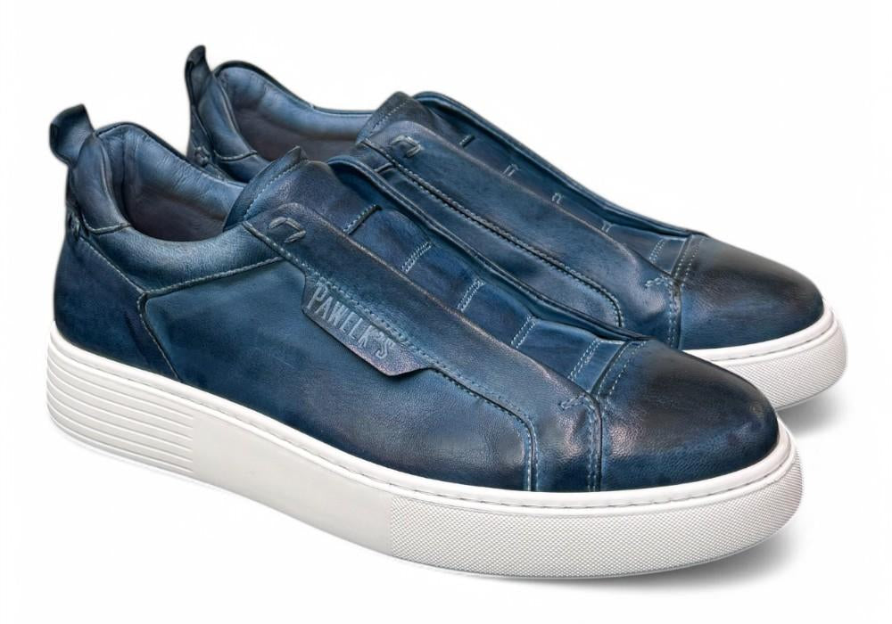 Sneaker uomo slip on blu Pawelks 