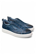 Sneaker uomo slip on blu Pawelks