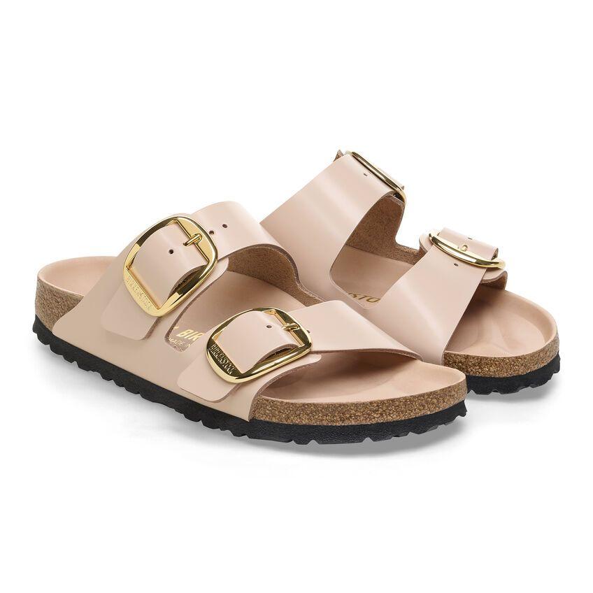 Ciabatta Arizona Big Buckle shine beige Birkenstock 1026553 