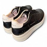Sneaker donna Micol 7014 pelle nera 