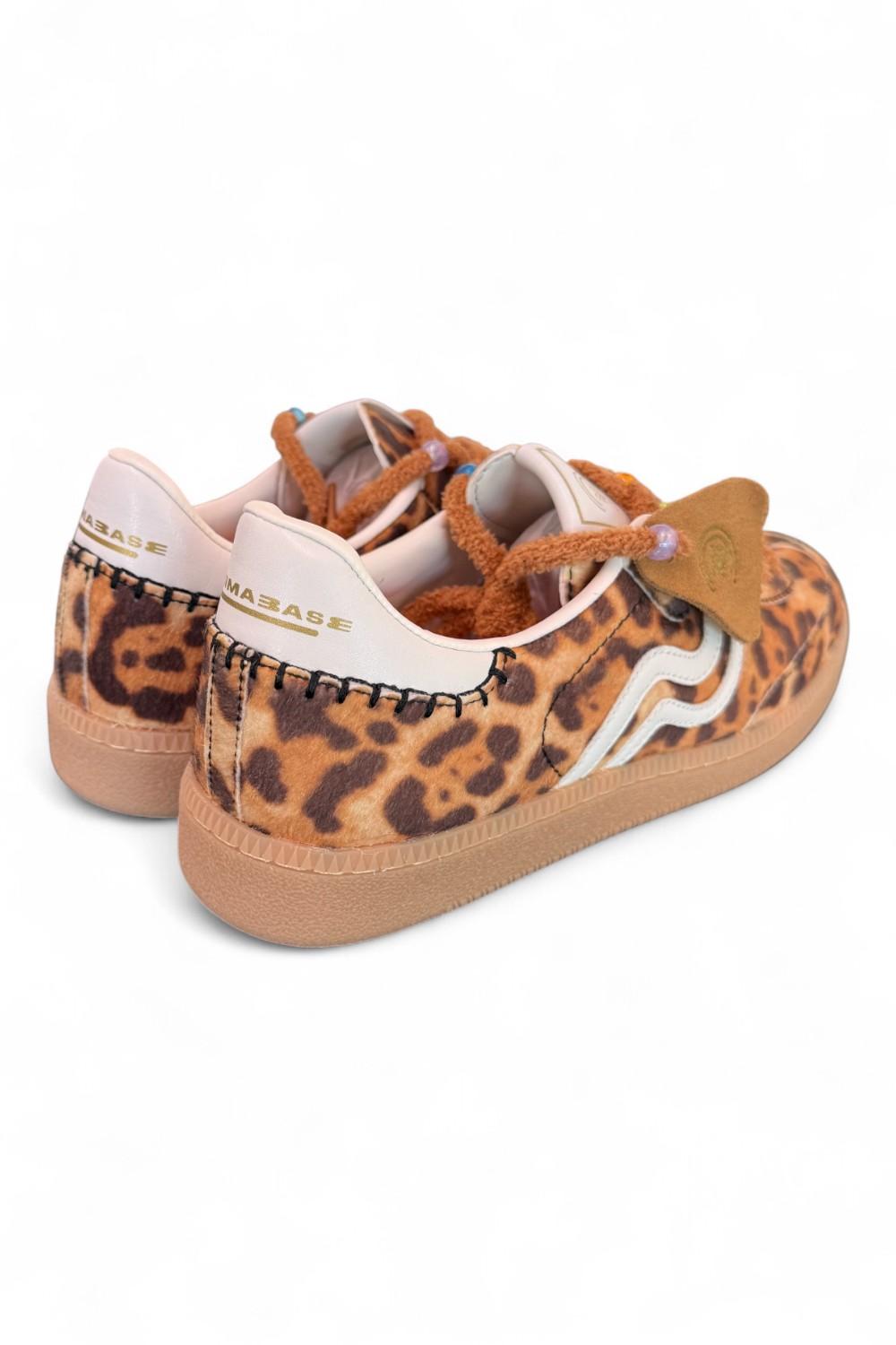 Sneaker donna low animalier Primabase <BR/> 
