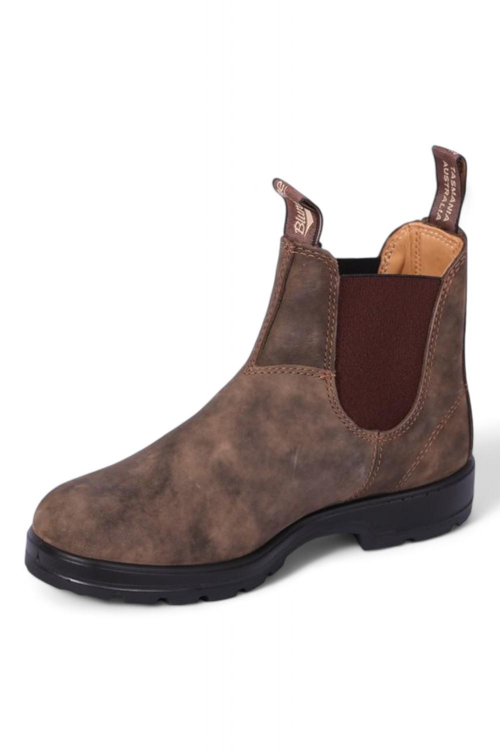 Stivaletto beatles pelle ingrassata marrone Blundstone donna 