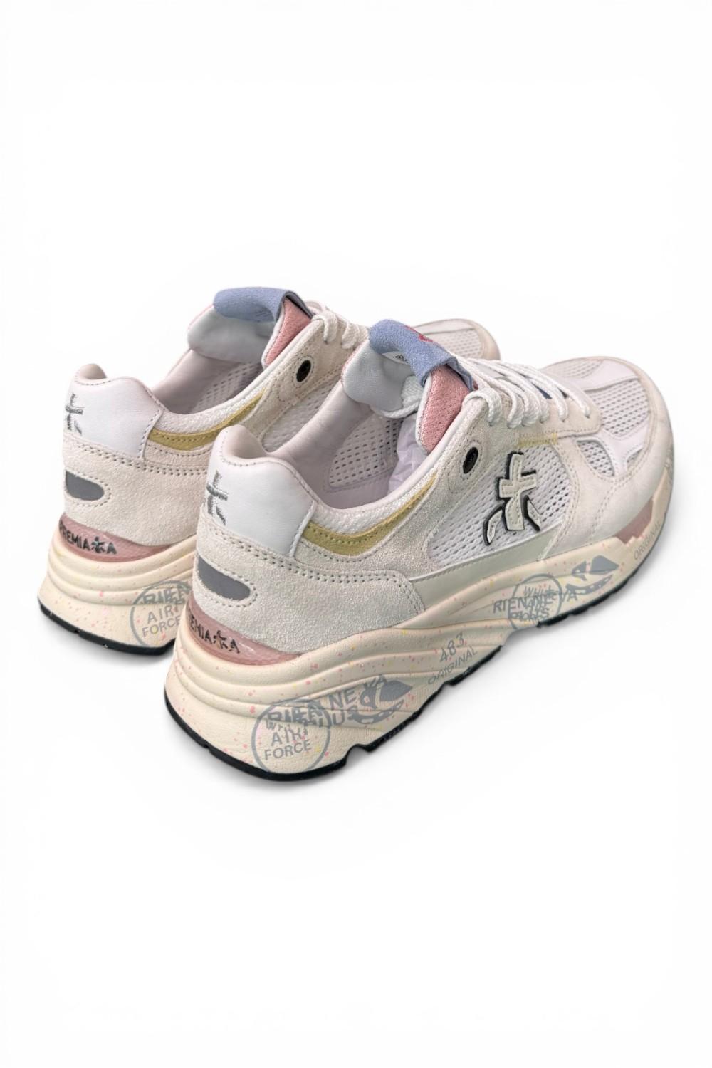 Sneaker donna Mased 8206 Premiata forata bianca 