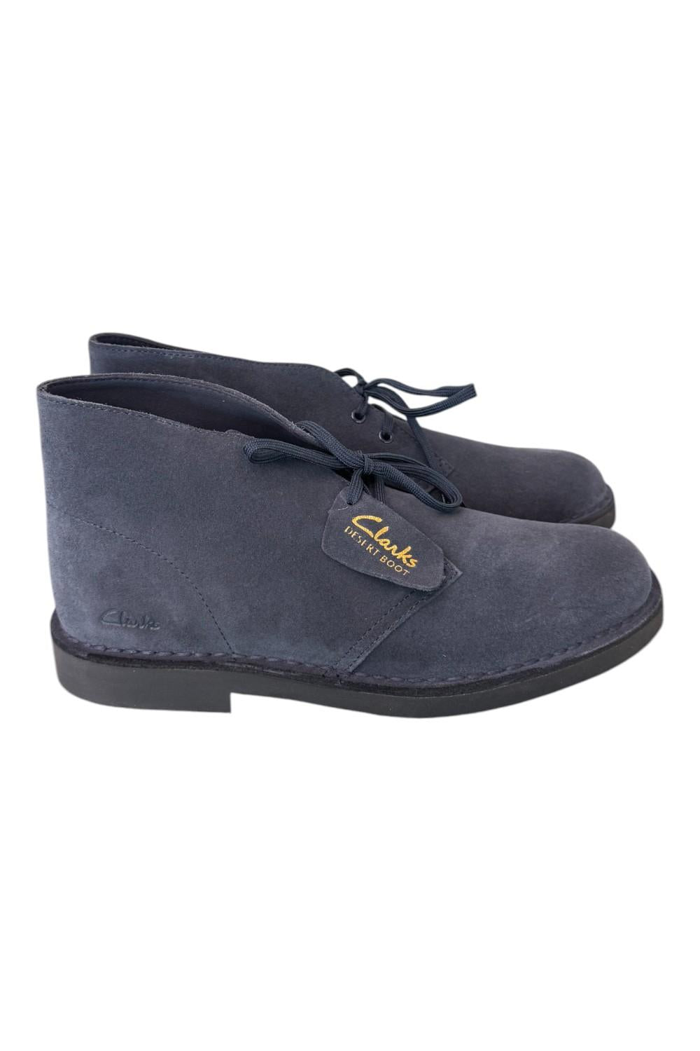 Scarpa uomo Desert Boot Evo navy blue Clarks<BR/> 