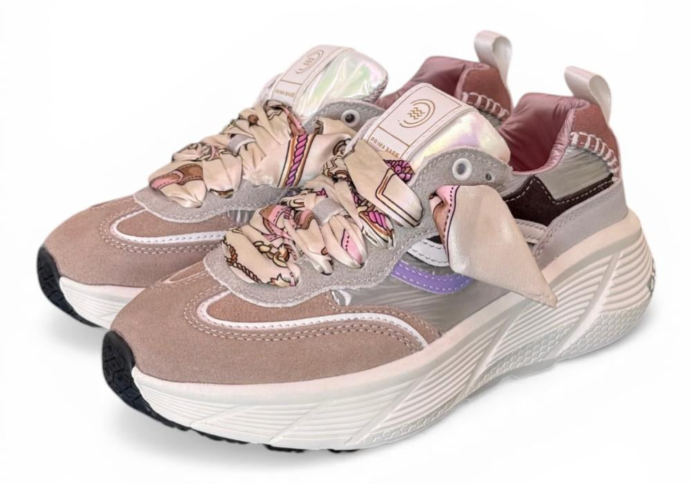 Sneaker run foulard cipria Primabase<BR/> 