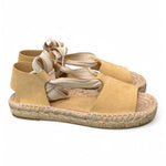 Sandalo con fascia in suede sand Palomitas<BR/> 
