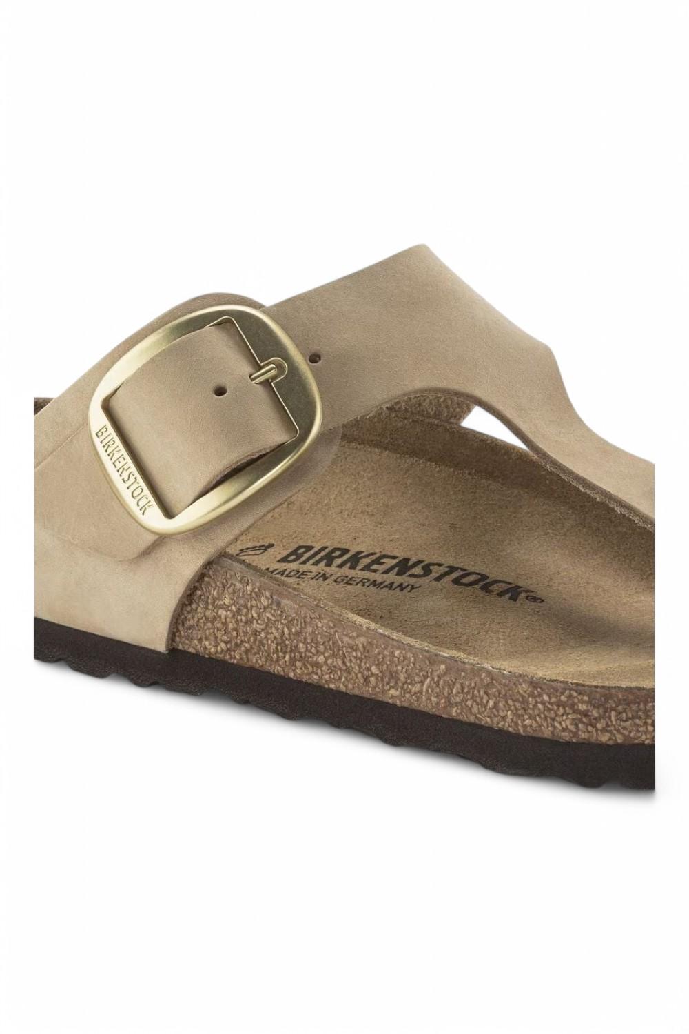 Ciabatta Gizeh Big Buckle nabuk sandcastle Birkenstock 1023966 