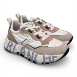 Sneaker donna Voile Blanche Club 105 bianca beige rosa 1N61 