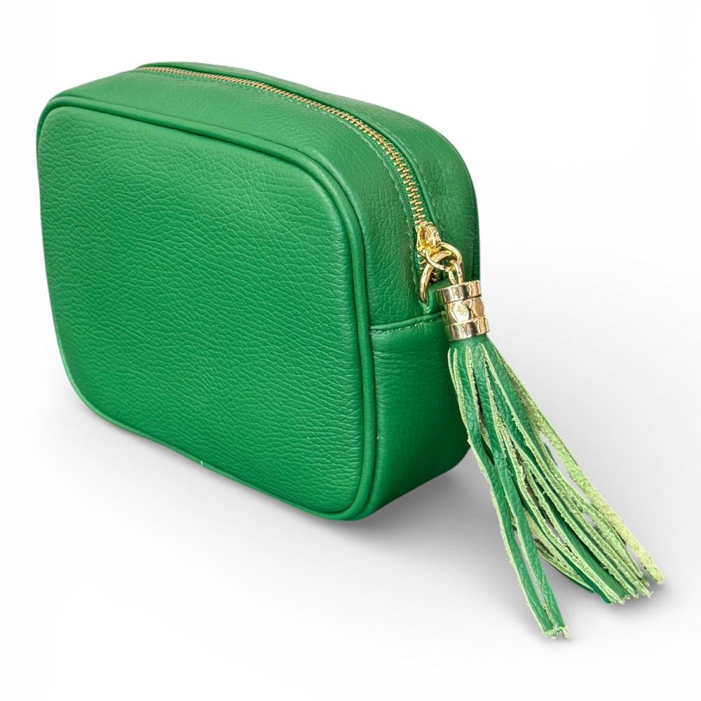 Borsina camera case pelle verde 