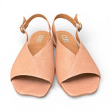 Sandalo pelle nature Cuir Noir<BR/> 