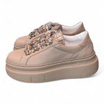 Sneaker donna Gioplus platform tortora 