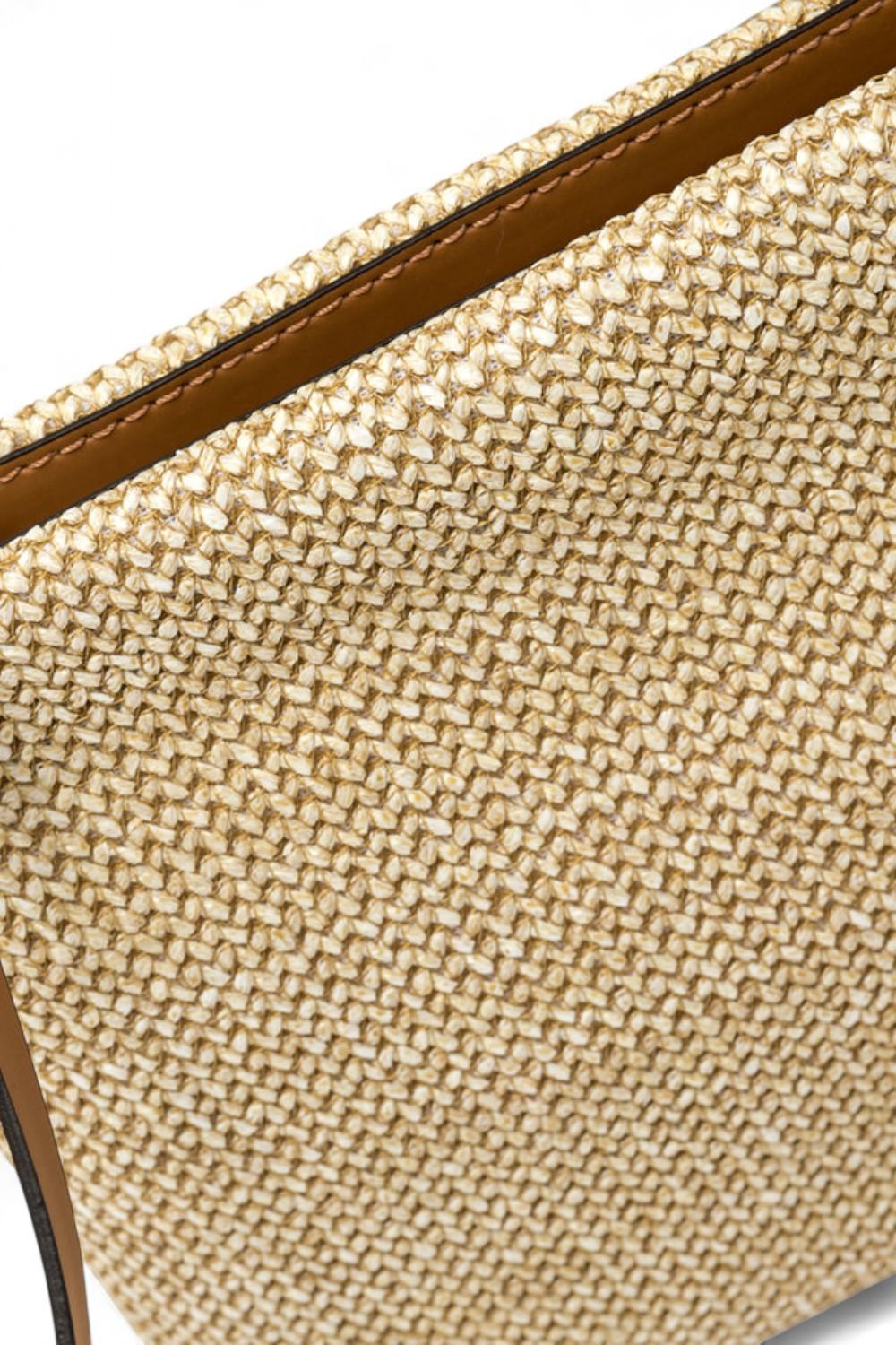 Borsa pochette Hermy rafia Gianni Chiarini<BR/> 