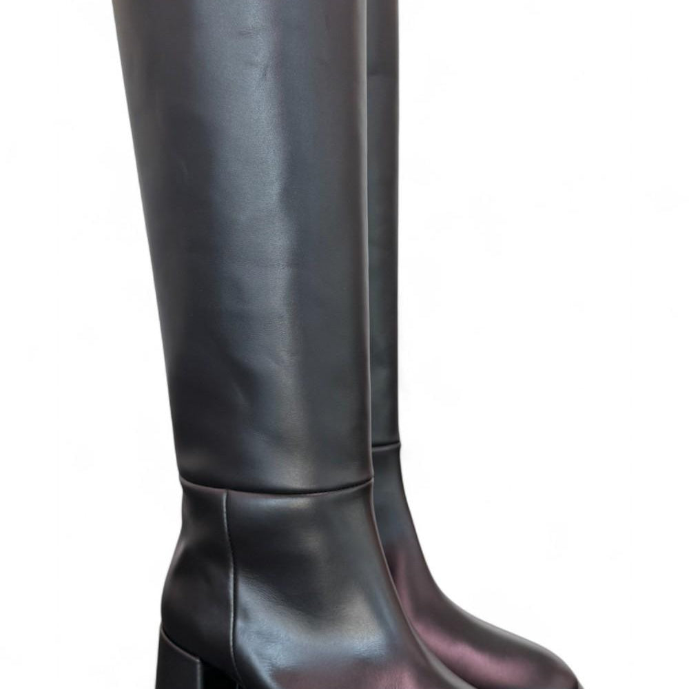 Stivale nappa nera T50 grosso Bianca Di<BR/> 
