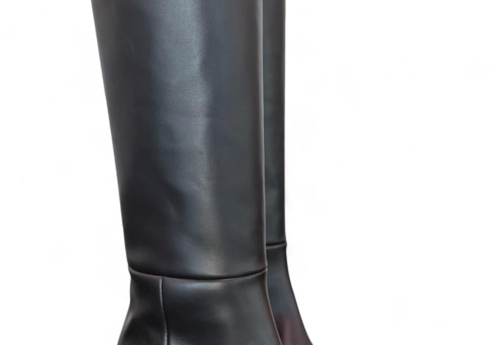 Stivale nappa nera T50 grosso Bianca Di<BR/> 