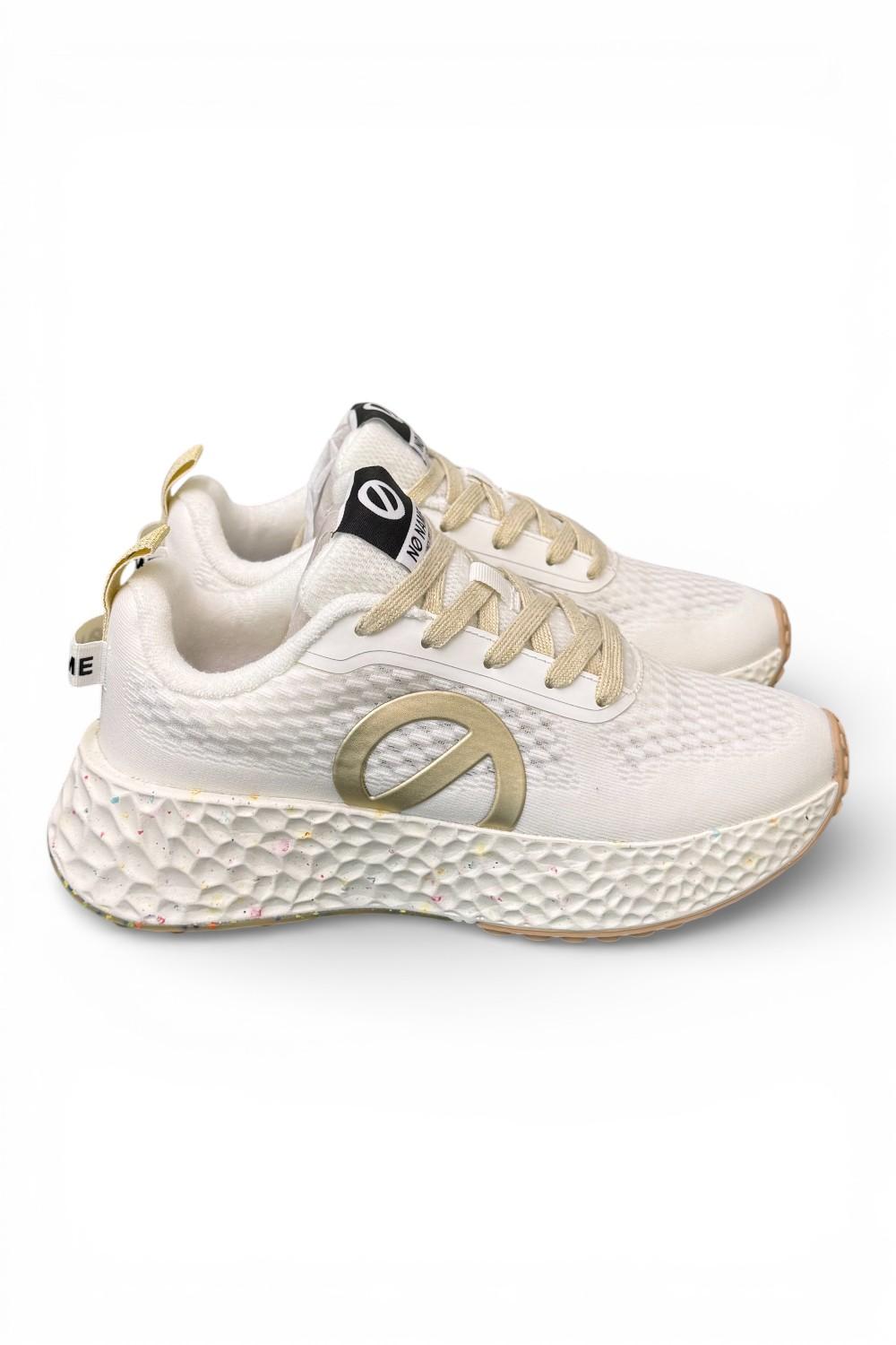 Sneaker donna No Name Carter Fly white gold 