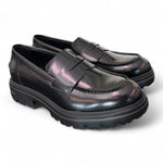 Mocassino spazzolato nero Uma Parker 