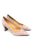 Decolté suede taupe tacco grosso CHICONIC