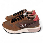 Sneaker donna Sun68 Stargirl glitter logo marrone 