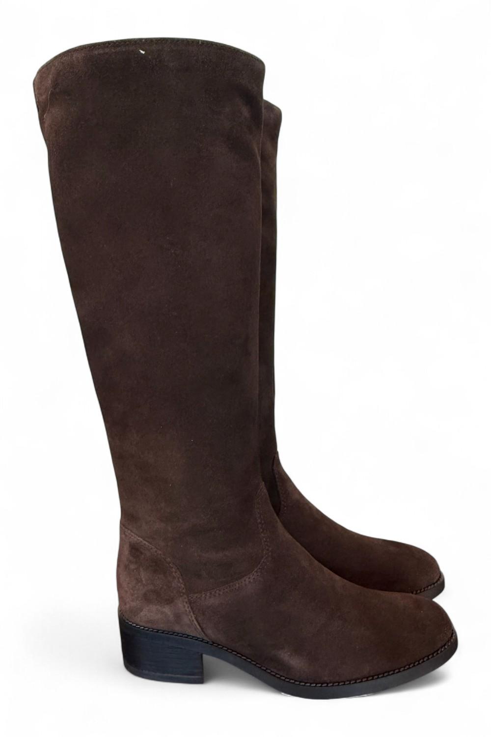 Stivale cavallerizzo suede testa di moro Francesco B. 