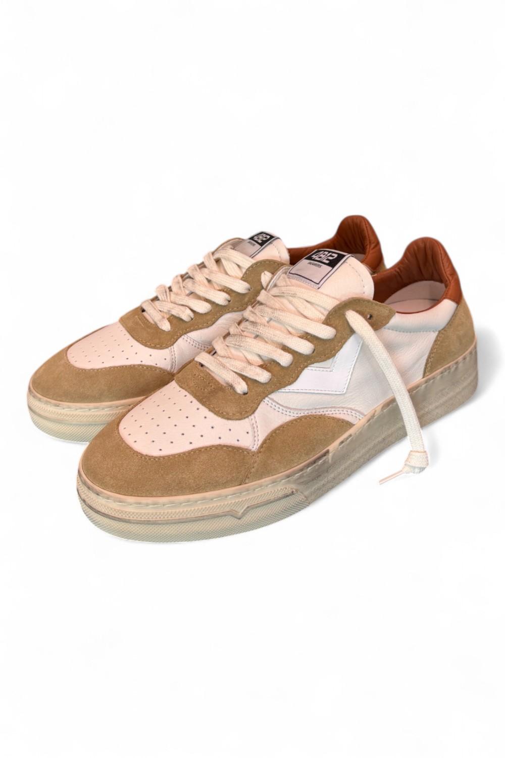Sneaker uomo Hyper bianca beige 