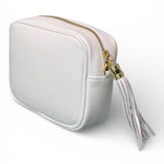 Borsina camera case pelle bianca 