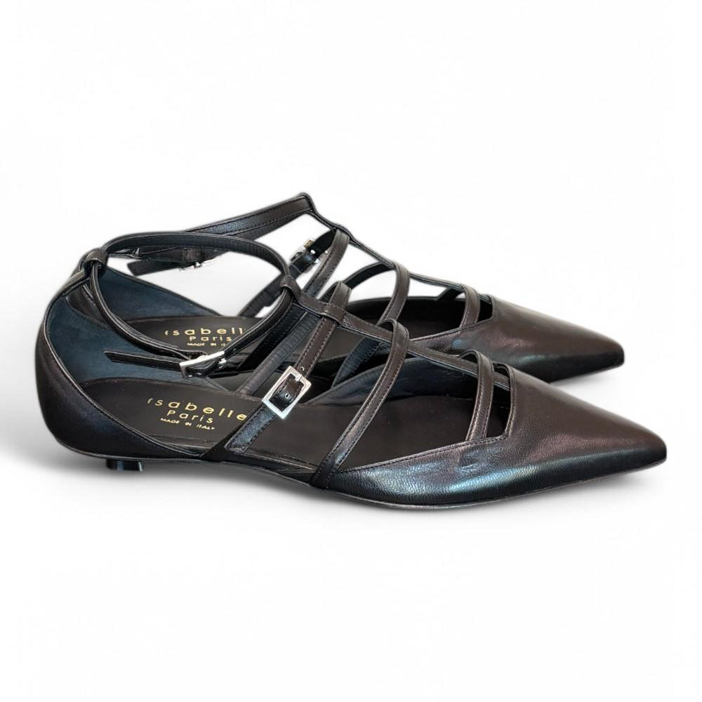 Ballerina semiaperta nera Isabelle Paris 