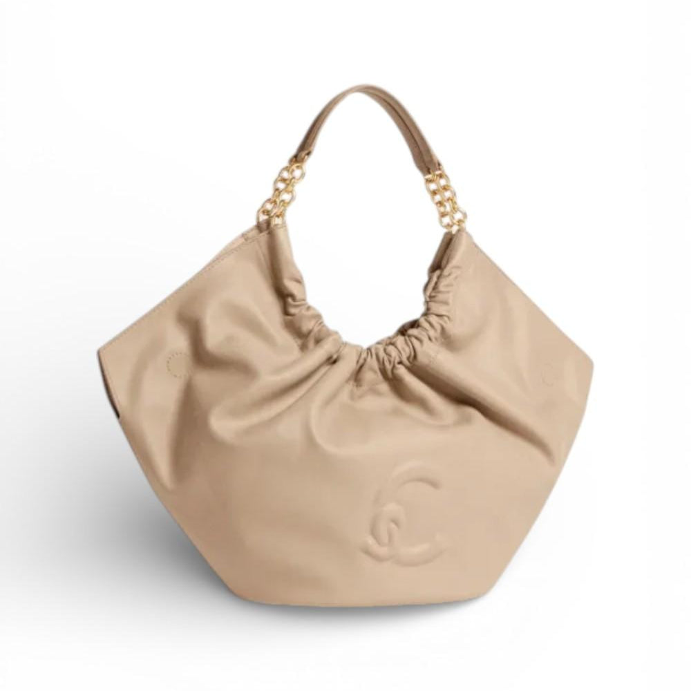Borsa Smash medium chain pelle sand Coccinelle 