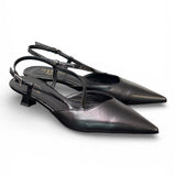 Slingback cintino pelle nera Isabelle Paris 