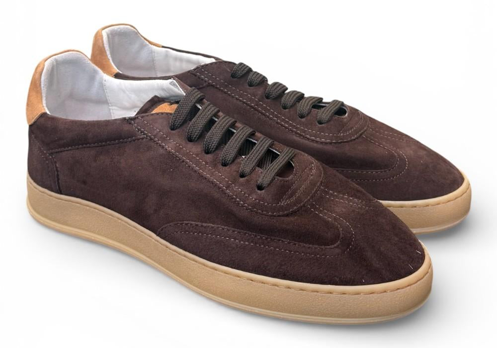 Sneaker uomo Soldini 80 Akira suede brown taffy<BR/> 