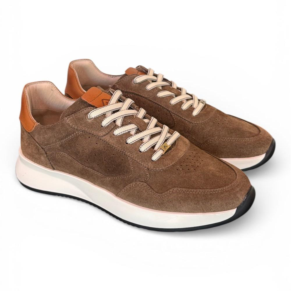 Sneaker run suede brown Ambitious 