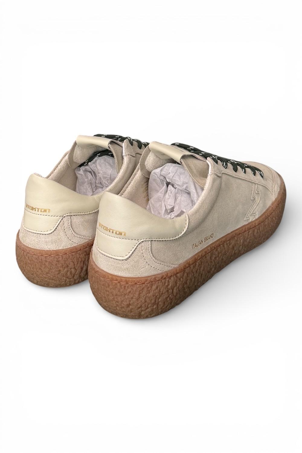 Sneaker uomo Voltio suede sabbia Stokton<BR/> 