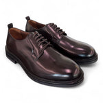 Scarpa allacciata pelle spazzolata ebony Marco Ferretti 